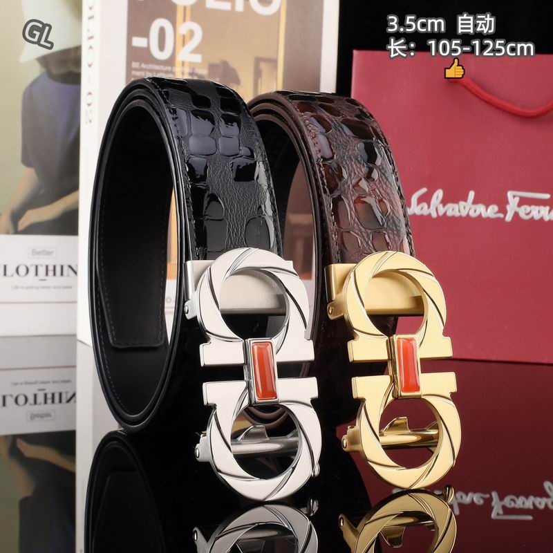 Ferragamo belt 35mmX105-125cm 8L285